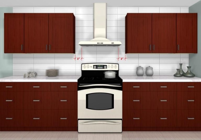 Distance between Range Hood And Cabinets