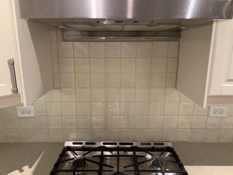 Gap between Range Hood And Backsplash