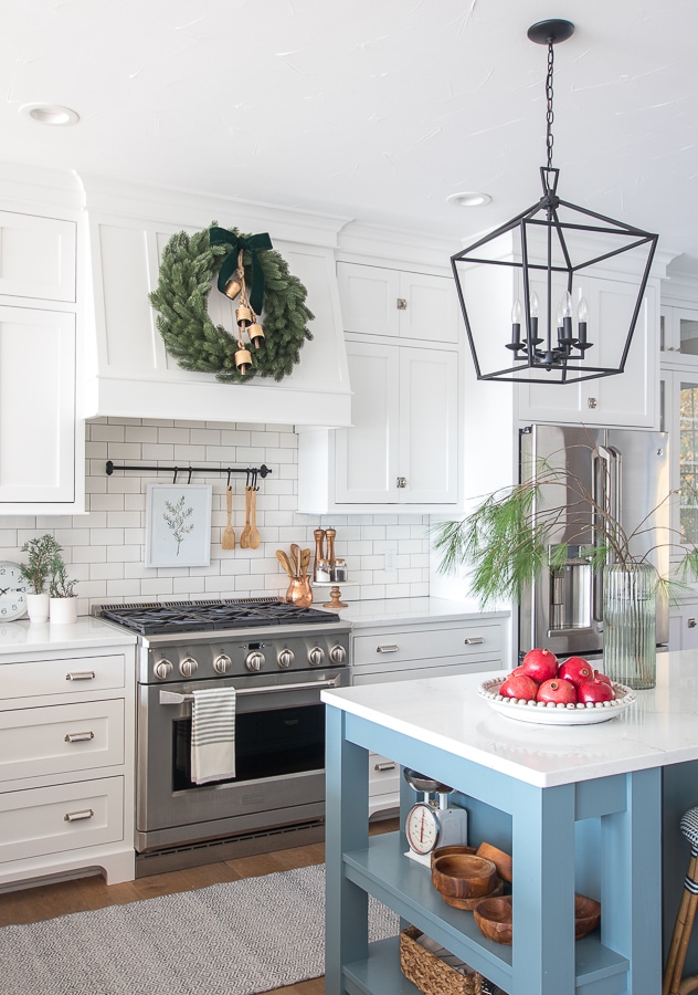 How to Hang Wreath on Range Hood