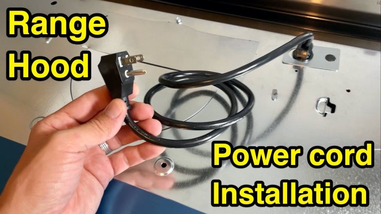 How to Wire a Range Hood to a Plug