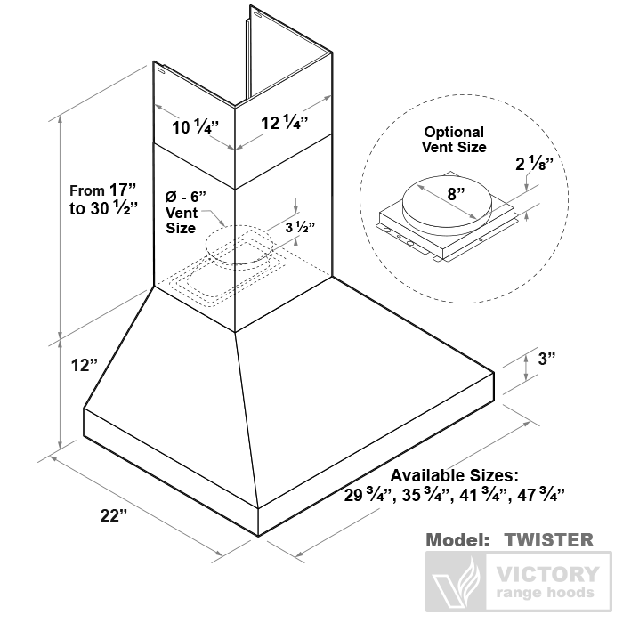 Range Hood Size for 30 Range